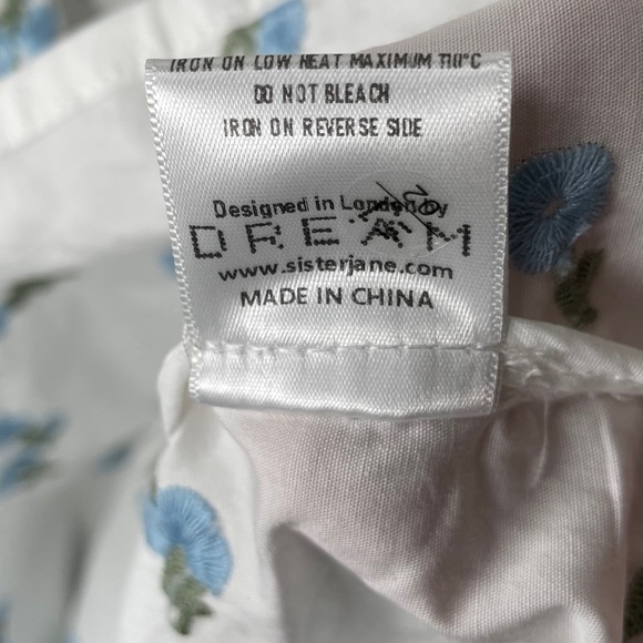 NWT Dream Sister Jane Lapis Shell Shirt Dress Women's Size Large Brilliant White - Picture 8 of 12